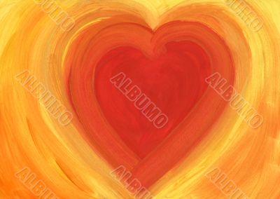 watercolor heart watercolor heart