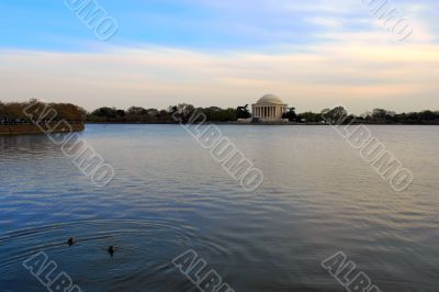 Jefferson Memorial at the evening