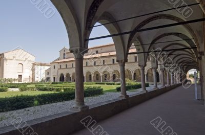 San Benedetto Po - Cloister of the abbey San Benedetto Po - Cloister of the abbey