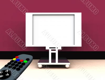 TV In Room With Remote Control TV In Room With Remote Control