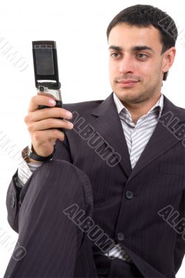Young man with mobile phone