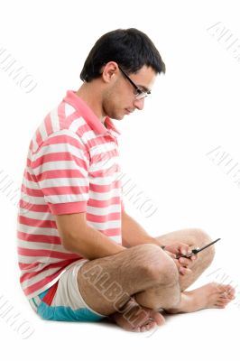 Young man with mobile phone