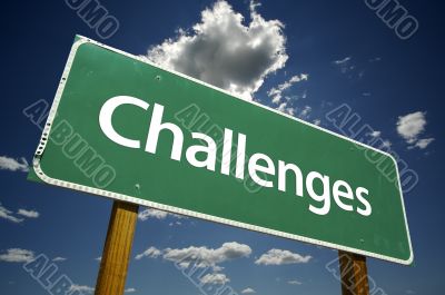 Challenges Road Sign