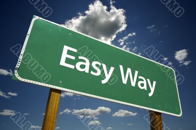 Easy Way Road Sign