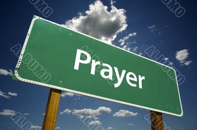 Prayer Road Sign