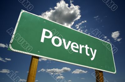 Poverty Road Sign