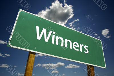 Winners Road Sign