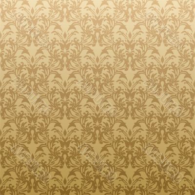 floral golden wallpaper