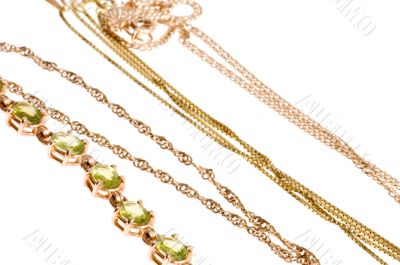 Golden chain closeup