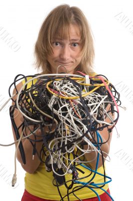 tangle of cables tangle of cables