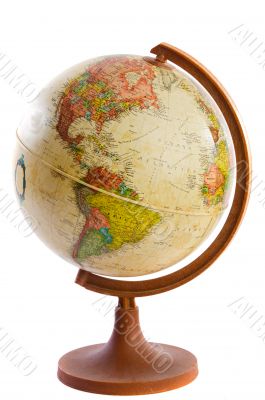 Ball in the world of plastic and wood Ball in the world of plastic and wood