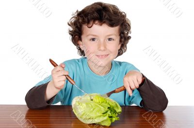 Healthy child eating Healthy child eating