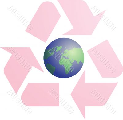 Recycling eco symbol