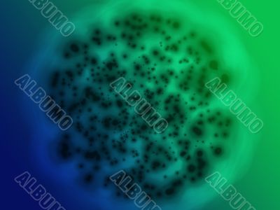 Bacterial cell growth illustration