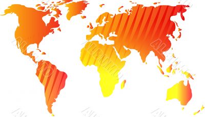 Map of the world illustration Map of the world illustration