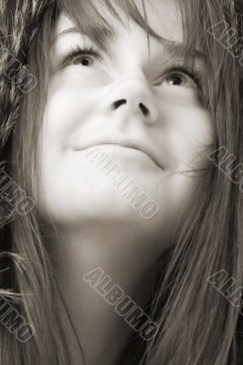 young smiling woman young smiling woman