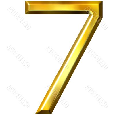 3d golden number 7