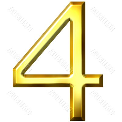 3d golden number 4