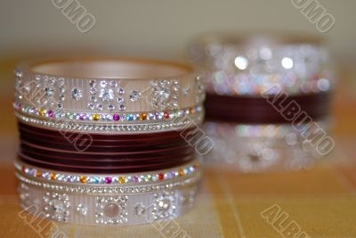 Colorful Bridal Ornament Bangles Colorful Bridal Ornament Bangles