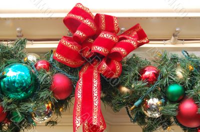 Christmas Decoration Balls and Ribbon