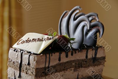 Chocolate Pastry Greeting Congratulations