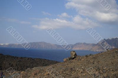 Aegean sea, Santorini island