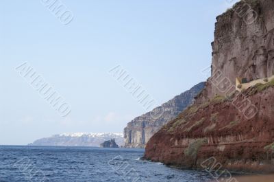 Aegean sea, Santorini island