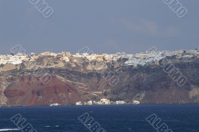 Aegean sea, Santorini island