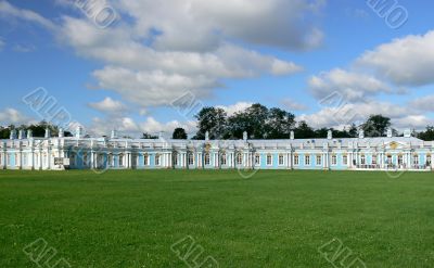 Lawn before the well-known palace