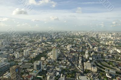 Bangkok, panorama, aerial photo