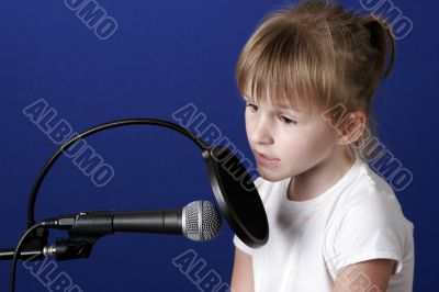 girl with microphone girl with microphone