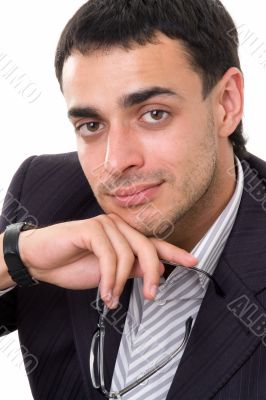 man with glasses