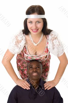 Black man and white woman