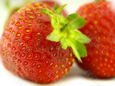 Strawberry very close and fruits details