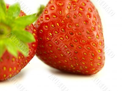 Strawberry very close and fruits details