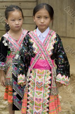 Laos Hmong girl