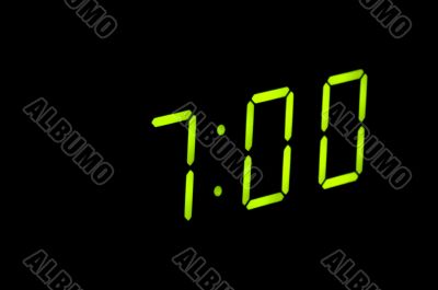 crystal clock closeup