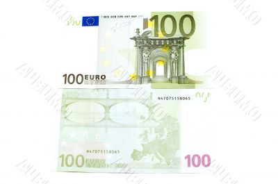 Euro on white background