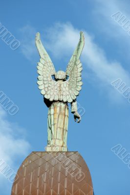 Back of an angel statue