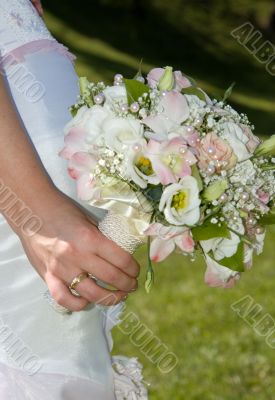 Bunch of flowers of bride