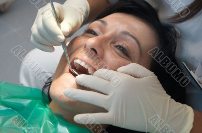 Consulting a dentist Consulting a dentist