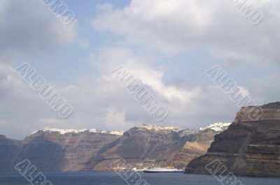 Aegean sea, Santorini island