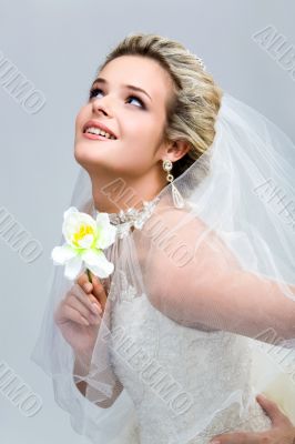 Bride with flower