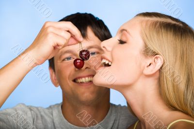 Eating cherries
