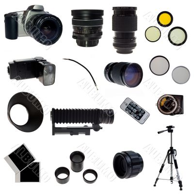 XXL. Photographic equipment set. 16 elements XXL. Photographic equipment set. 16 elements