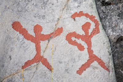 ancient rock carvings