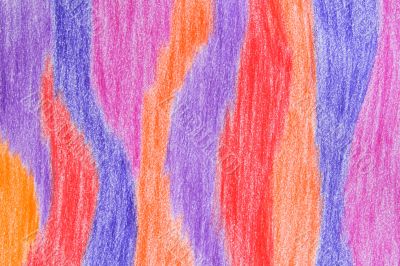 Hand-drawn crayon striped background