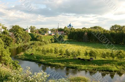 Russian village view