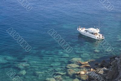 boat on the french riviera