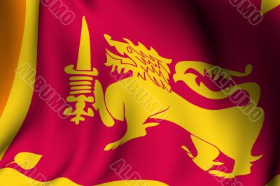 Rendered Sri Lanka Flag Rendered Sri Lanka Flag